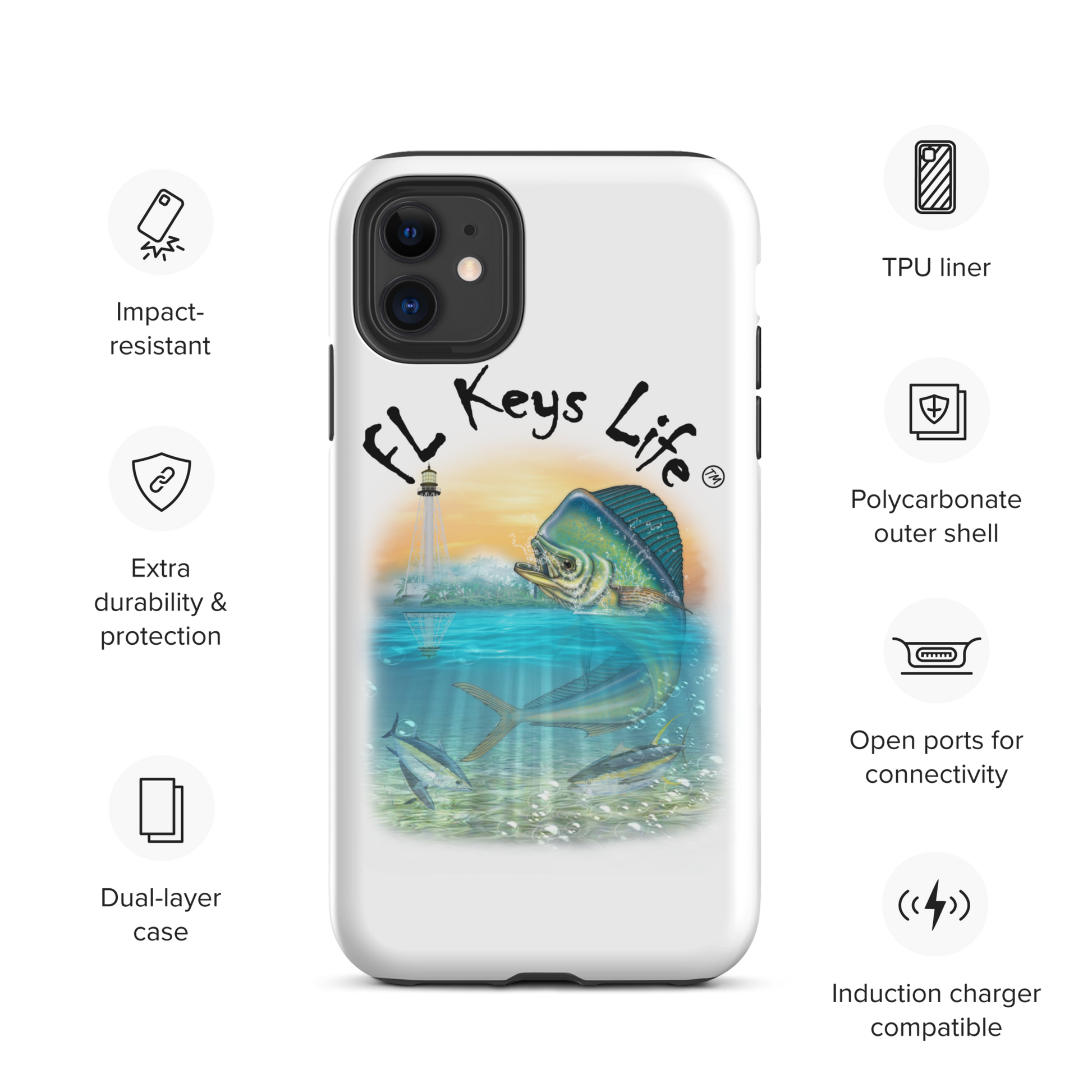 FL Keys Life Tough iPhone Case -  Florida Keys Life by Papa Joe's Isl –  FLORIDA KEYS LIFE by PAPA JOE'S